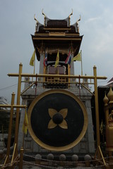 タイの寺の鐘撞き堂