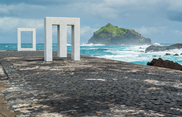 Uferpromenade in Garachico, Teneriffa, Spanien