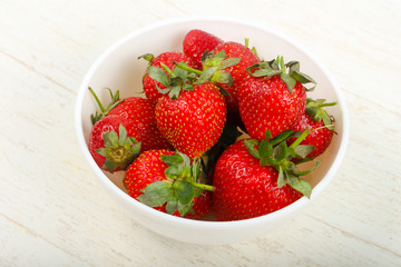 Strawberry in the bowl