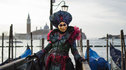 Fototapeta na wymiar Venice Carnival - The Masks