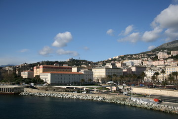Fototapeta na wymiar Hafenstadt Basta, Korsika