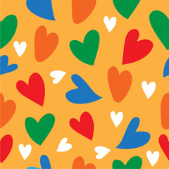 seamless pattern love shape