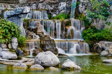 Fotobehang Waterfall Parque Doramas © Johan