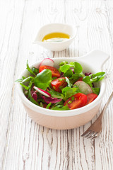 Fresh vegetables salad