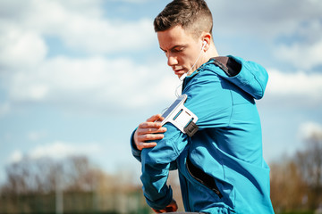 Fototapeta premium A Break After Jogging