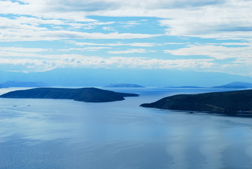 The beautiful view from the Croatian island of Cres