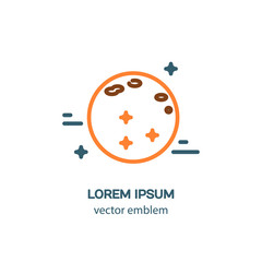 Obraz premium Planet icon white background.