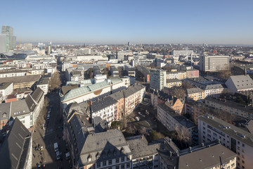 Blick vom Domturm Frankfurt Richtung Norden
