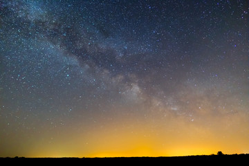 Fototapeta premium night starry sky with milky way