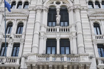 Fototapeten Trieste, Italy - March 19, 2018 : View of trieste City Hall building © simona