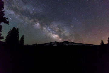 Milky Way and Nighttime int he Mountains