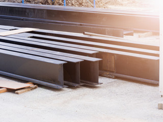 Steel beams.