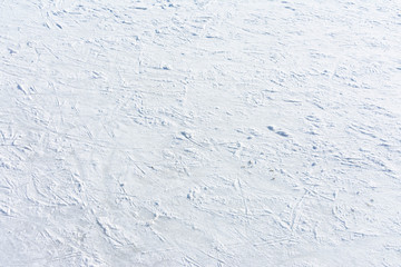 surface of the winter ice rink