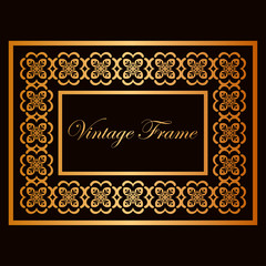Vintage ornamental frame