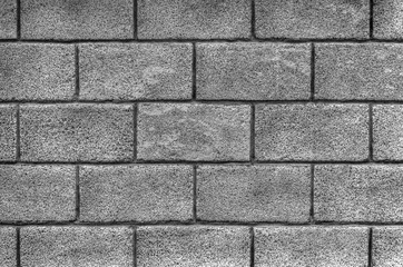Stylish stone wall background in black and white