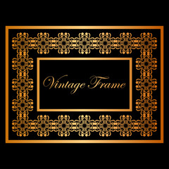 Vintage ornamental frame