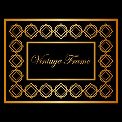 Vintage ornamental frame