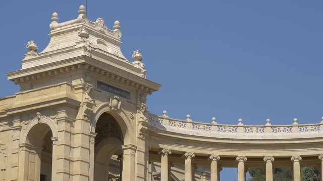 Close up of the Palais Longchamp in Marseilles