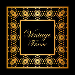 Vintage ornamental frame