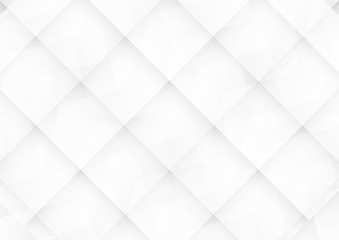 Abstract white and grey background for template, cover, web banner. Flat polygon design with shadow.