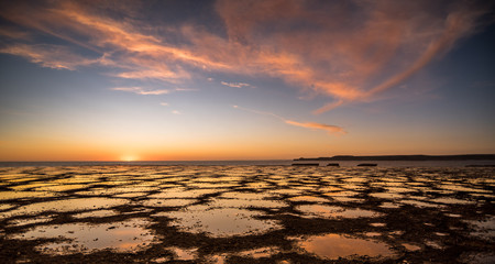 Fototapeta premium Sunset reflection