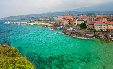 View on Llanes, Spain
