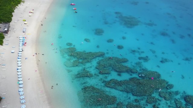 Okinawa beach Drone in Zamami island　沖縄　海　座間味島　ドローン