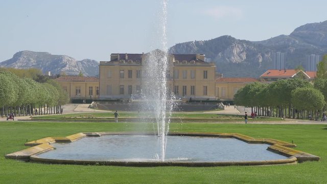 A water fountain in Borely Park, Marseilles