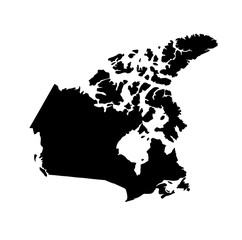 map of Canada. vector illustration