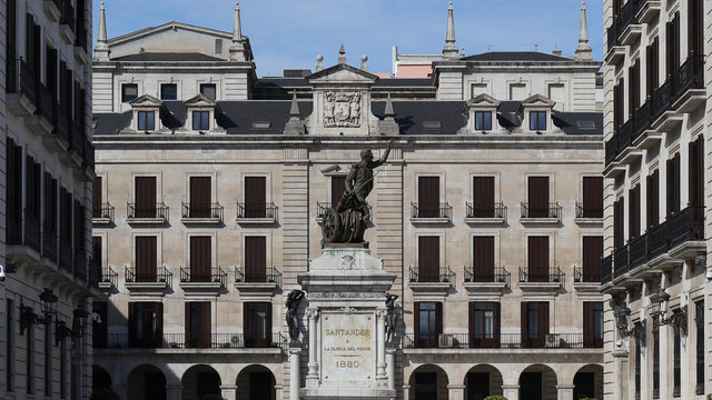 Plaza Porticada o Plaza Pedro Velarde, Santander, Cantabria, Espa&ntilde;a