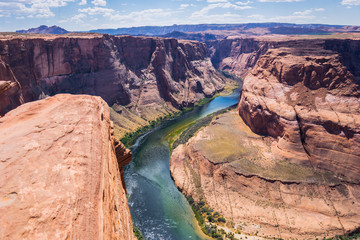 Glenn Canyon and the Colorado River. Horseshoe bend. Arizona Tourist Attractions