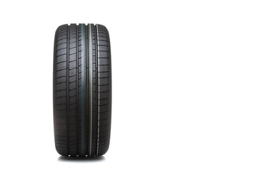 new tyre isolated on white background © gawriloff