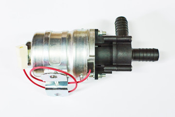 motor of a heater of salon of the car with the pump isolated on white background