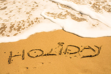 writing on the beach love