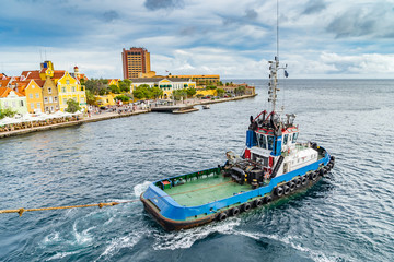   Sailing out of Willemstad Curacao Views