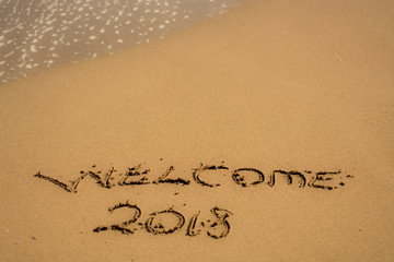 writing on the beach love