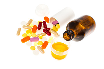 Tablets and syrups forms of medication