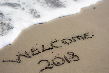 Fototapeta premium writing on the beach love