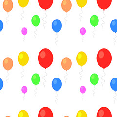 baloon pattern. red, blue, pink, orange, green yellow colors.