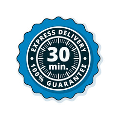 30 minutes Express Delivery illustration