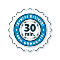 30 minutes Express Delivery illustration