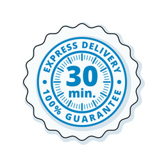 30 minutes Express Delivery illustration
