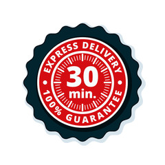 30 minutes Express Delivery illustration