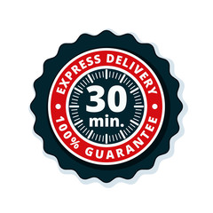 30 minutes Express Delivery illustration