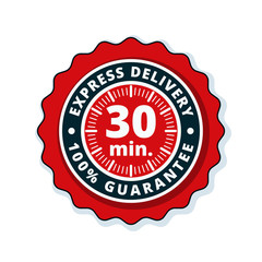 30 minutes Express Delivery illustration