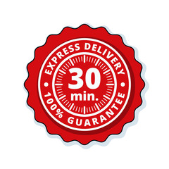 30 minutes Express Delivery illustration