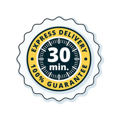 30 minutes Express Delivery illustration