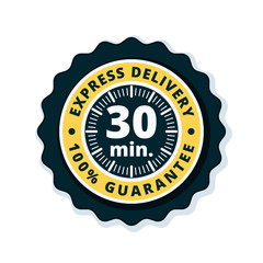 30 minutes Express Delivery illustration