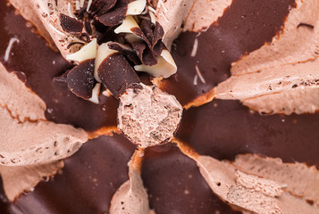 Ice cream  macro photography