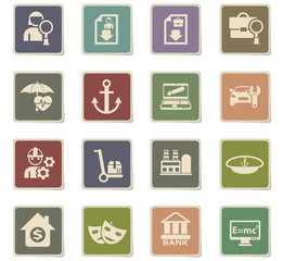 job search icon set